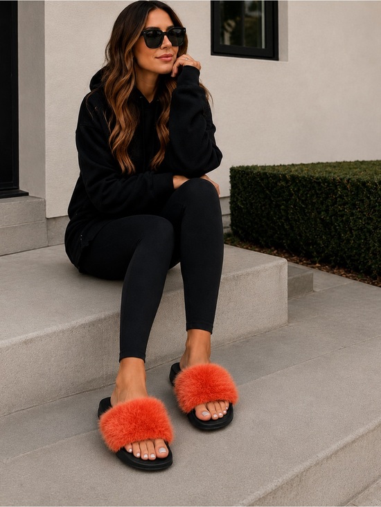 Givenchy Shoes - Givenchy Paris Coral Mink Fur Slides Sandals EU 40/US 9-9.5     +Box $595 MSRP